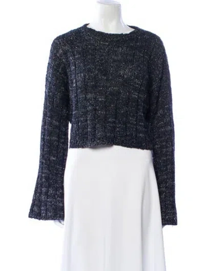 Pre-owned Brunello Cucinelli Cashmere Bateau Neckline Sweater In Blue