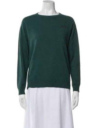 Pre-owned Brunello Cucinelli Cashmere Bateau Neckline Sweater In Blue