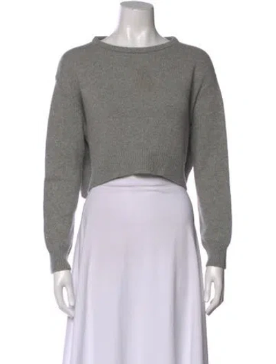 Pre-owned Brunello Cucinelli Cashmere Bateau Neckline Sweater In Gray