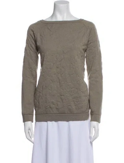 Pre-owned Brunello Cucinelli Cashmere Bateau Neckline Sweater In Gray