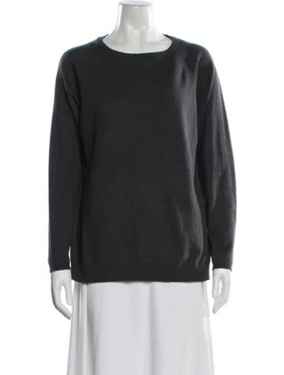 Pre-owned Brunello Cucinelli Cashmere Bateau Neckline Sweater In Gray
