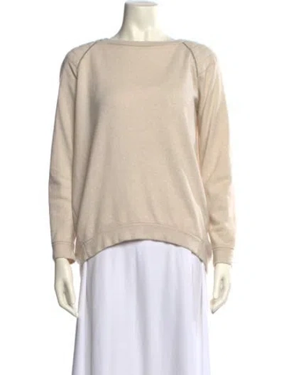 Pre-owned Brunello Cucinelli Cashmere Bateau Neckline Sweater In Neutral