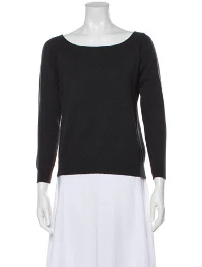 Pre-owned Brunello Cucinelli Cashmere Bateau Neckline Sweater W/ Tags In Gray