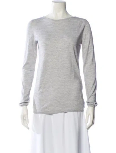 Pre-owned Brunello Cucinelli Cashmere Bateau Neckline Sweatshirt In Neutral