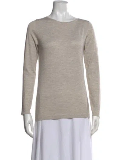 Pre-owned Brunello Cucinelli Cashmere Bateau Neckline Top