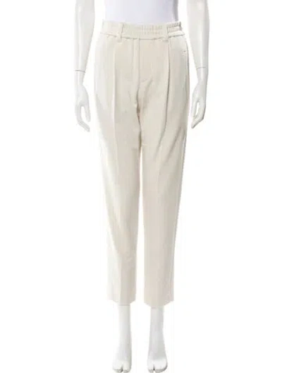 Pre-owned Brunello Cucinelli Cashmere Beaded Accents Sweatpants W/ Tags In Neutral