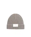 Brunello Cucinelli Men Cashmere Rib Knit Beanie In Gray