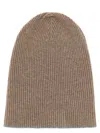 Brunello Cucinelli Beige Beanie Hat In Brown