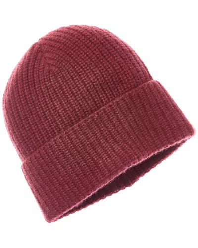 Brunello Cucinelli Cashmere Beanie In Burgundy