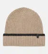 Brunello Cucinelli Cashmere Beanie In Beige