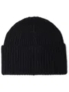 Brunello Cucinelli Cashmere English Rib-knit Beanie In Black