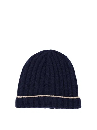 Brunello Cucinelli Cashmere Beanie In Blue