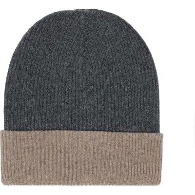 Brunello Cucinelli Cashmere Beanie In Gray