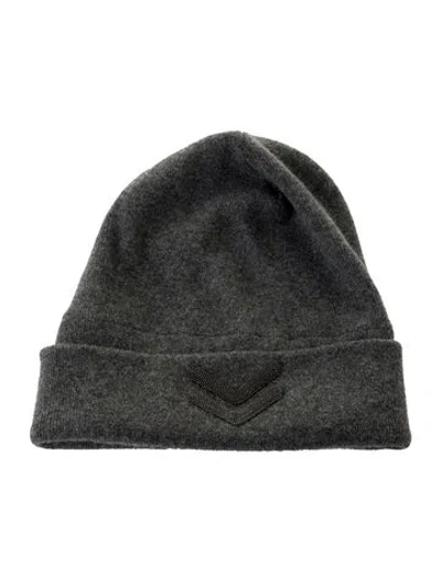Pre-owned Brunello Cucinelli Cashmere Beanie In Gray