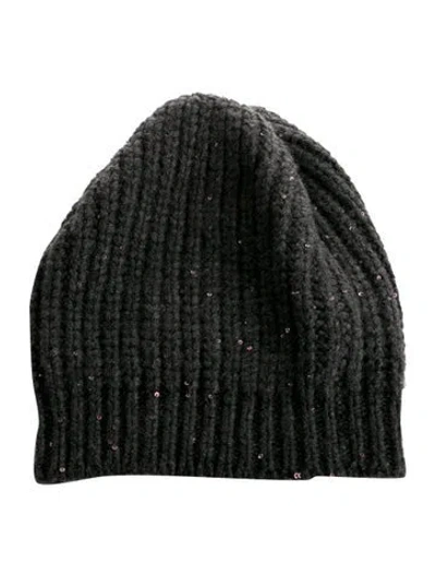 Pre-owned Brunello Cucinelli Cashmere Beanie In Gray