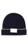 Brunello Cucinelli Men English Rib Cashmere Knit Beanie