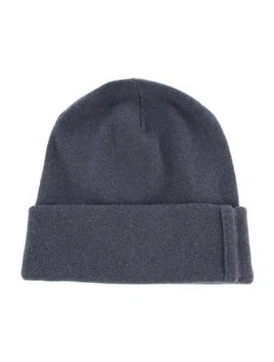 Pre-owned Brunello Cucinelli Cashmere Beanie Size M In Blue