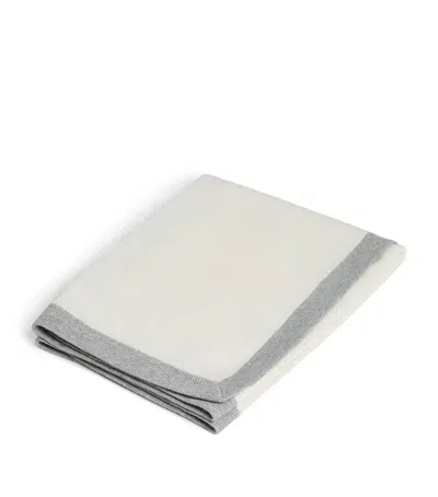 Brunello Cucinelli Cashmere Bernie Blanket In White