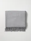 Brunello Cucinelli Cashmere Blanket In Gray