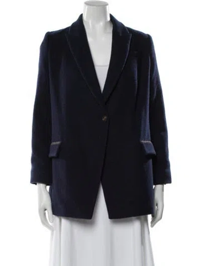Pre-owned Brunello Cucinelli Cashmere Blazer In Blue