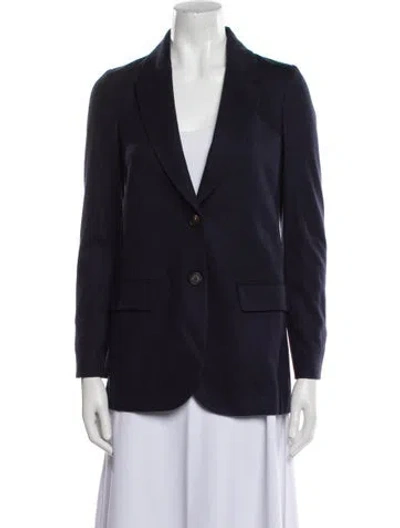 Pre-owned Brunello Cucinelli Cashmere Blazer In Blue