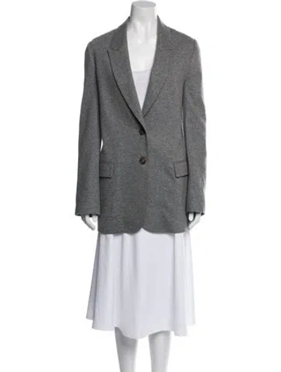 Pre-owned Brunello Cucinelli Cashmere Blazer In Gray