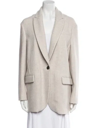 Pre-owned Brunello Cucinelli Cashmere Blazer W/ Tags In Neutral
