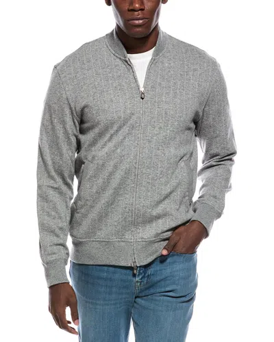 Brunello Cucinelli Cashmere-blend Bomber Jacket In Gray