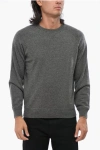 Brunello Cucinelli Cashmere Blend Crew-neck Sweater In Gray