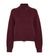 Brunello Cucinelli Cashmere-blend Double Knit Jacket In Burgundy