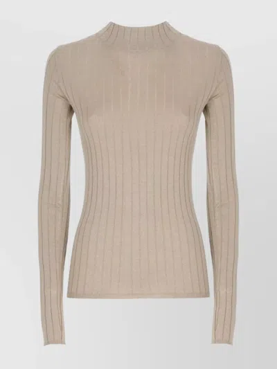 BRUNELLO CUCINELLI CASHMERE BLEND GLITTER CREWNECK SWEATER
