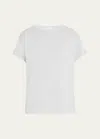 Brunello Cucinelli Cashmere-blend Knit Lurex T-shirt In C101 Black