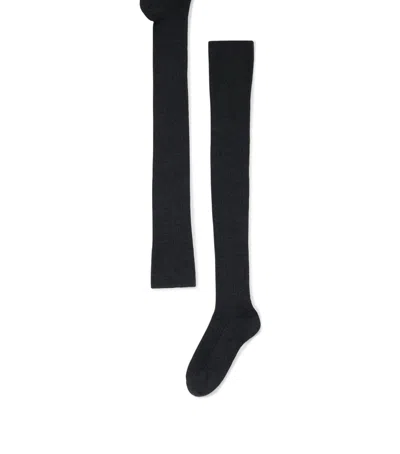 Brunello Cucinelli Cashmere-blend Knit Socks In Black
