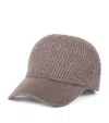 Brunello Cucinelli Cashmere-blend Monili Baseball Cap In Brown