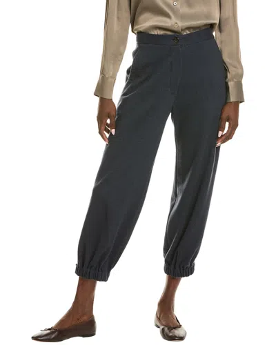 Brunello Cucinelli Cashmere-blend Pant In Black