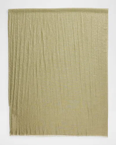 Brunello Cucinelli Cashmere Blend Scarf In Green