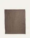 Brunello Cucinelli Cashmere Blend Scarf In Chocolate
