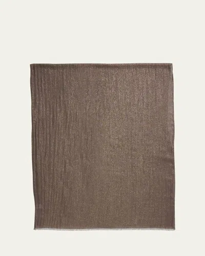 Brunello Cucinelli Cashmere Blend Scarf In Chocolate