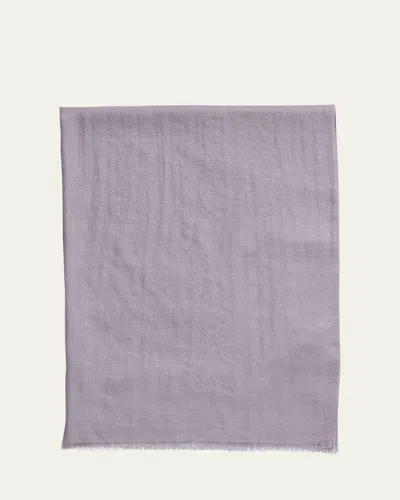 Brunello Cucinelli Cashmere Blend Scarf In Purple