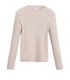 Brunello Cucinelli Ribbed Knit Sweater In Neutrals