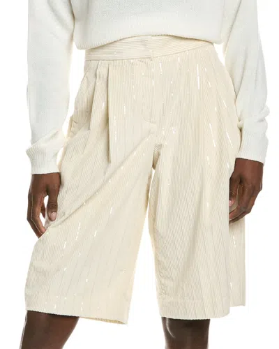 Brunello Cucinelli Cashmere-blend Short In Neutral
