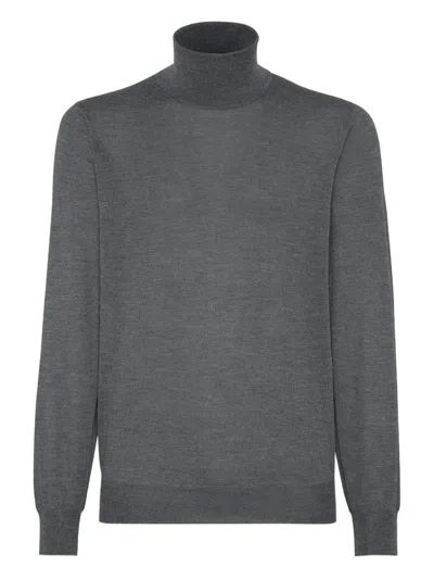 BRUNELLO CUCINELLI BRUNELLO CUCINELLI CASHMERE BLEND TURTLE-NECK SWEATER