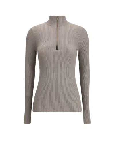BRUNELLO CUCINELLI CASHMERE BLEND TURTLENECK SWEATER