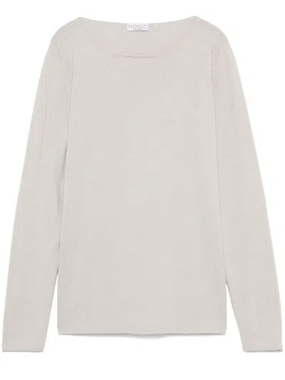 Brunello Cucinelli Cashmere Boat Neck Sweater