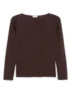 Brunello Cucinelli Cashmere Boat-neck Sweater In Burgundy