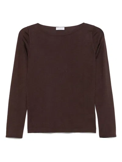 BRUNELLO CUCINELLI BRUNELLO CUCINELLI CASHMERE BOAT NECK SWEATER