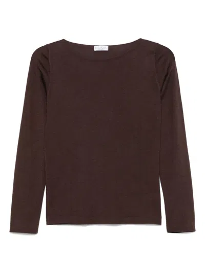BRUNELLO CUCINELLI CASHMERE BOAT-NECK SWEATER
