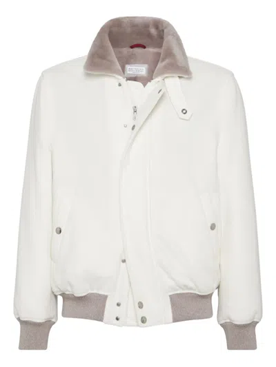 BRUNELLO CUCINELLI CASHMERE BOMBER JACKET
