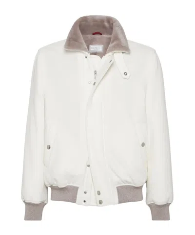 BRUNELLO CUCINELLI CASHMERE BOMBER JACKET