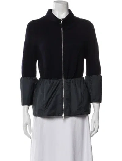 Pre-owned Brunello Cucinelli Cashmere Bomber Jacket In Black